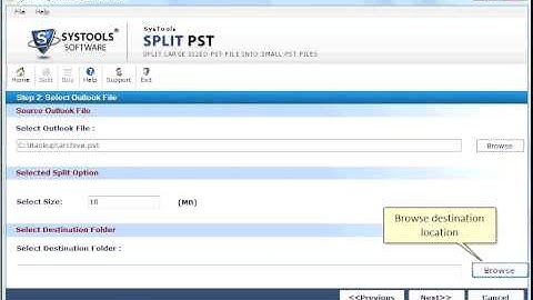 SysTool Split PST Tool to Reduce Large Outlook PST Size