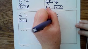 Algebra 1 Unit 5 Lesson 3