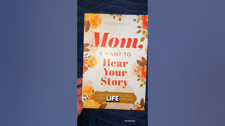 Mom's story journal: a heartwarming gift for her #mom #momgift