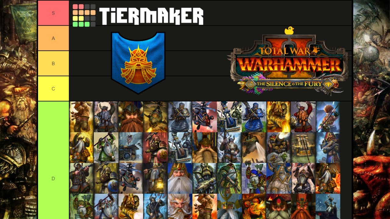 Dwarf Unit Roster Warhammer 2 _ Dwarfs – FUZGTU