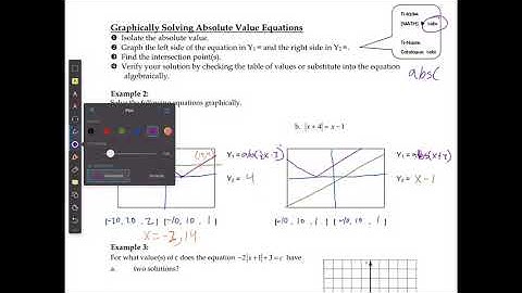 M20-1 Absolute Value Equations Part 1b