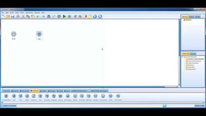 02 Create a New Stream in IBM SPSS Modeler