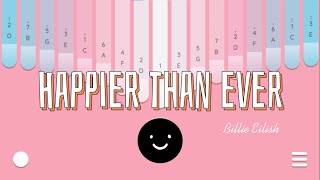 Happier than ever by Billie Eilish Kalimba Cover with Easy Tabs (Keylimba App)