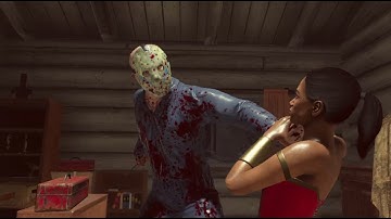 Friday the 13th Game Roy Burns Part V Jason Voorhees Higgins Haven Weapon Swap Machete