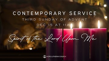 Contemporary Service - 3rd Sunday of Advent (12.15.24) | HLC Live Stream