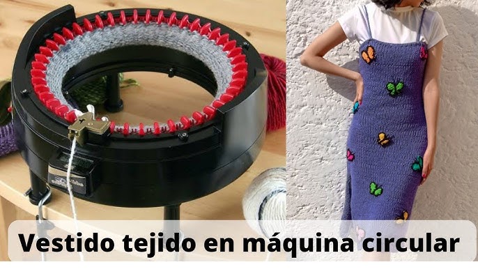 Haciendo gorros y bufandas 🧣 Nuevo método de tejer en la maquina redo