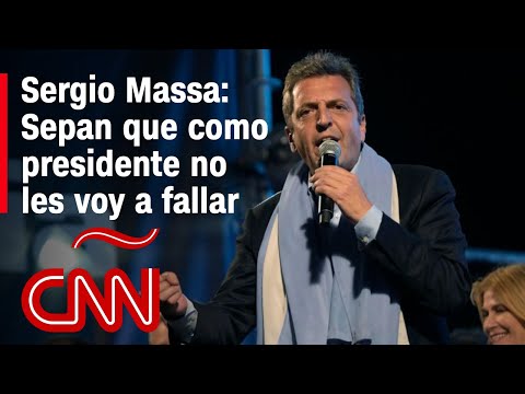 Discurso completo de Sergio Massa tras las elecciones presidenciales en Argentina