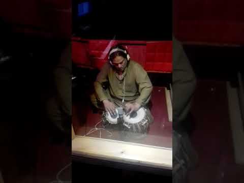 Wajid Ali Tafu Playing Tabla for Main Jind Lai  in Studio