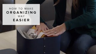 Organizing Is Easier After Minimizing