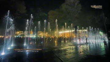 Sàn phun nước âm nền công viên Tôn Đức Thắng Thành phố Long Xuyên tỉnh An Giang