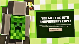 NEW LIMITED Minecraft Cape for 15th Anniversary! CLAIM NOW!