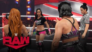 WWE 2K23 RAW RHEA RIPLEY & BECKY LYNCH SEGMENT + AJ LEE INTERRUPTS