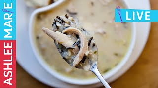 Creamy Turkey and Wild rice Soup - LIVE