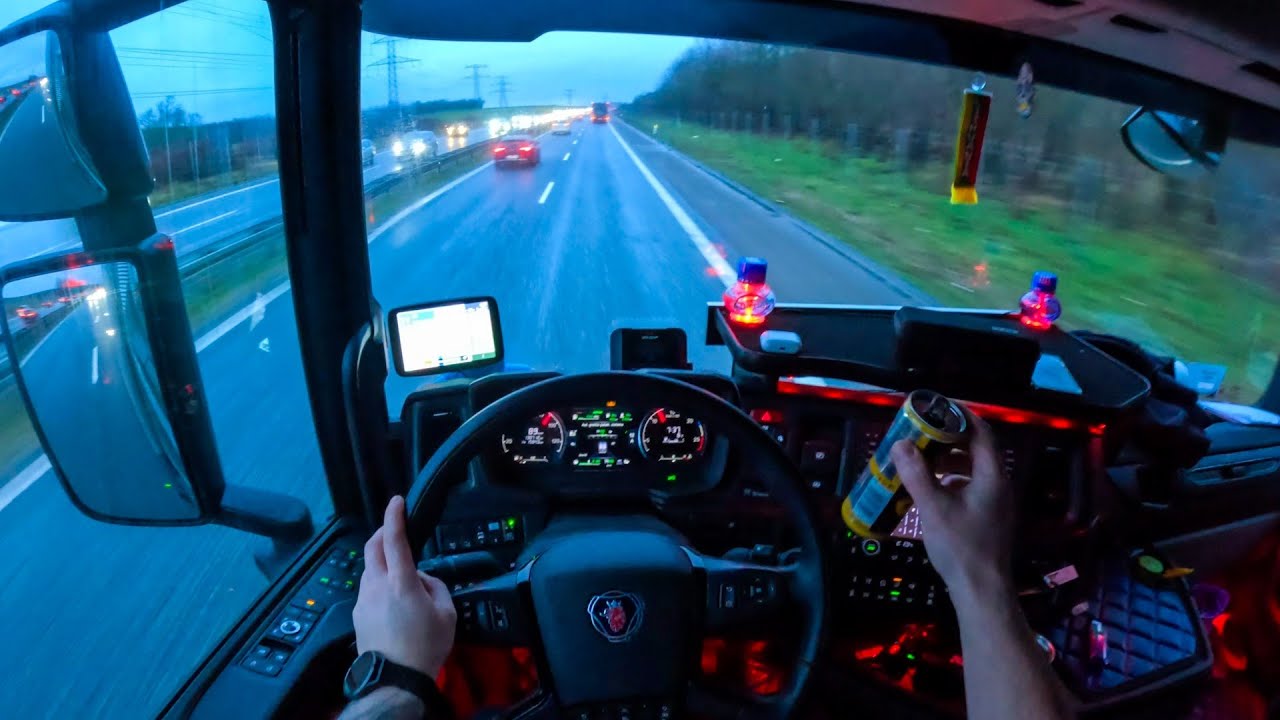 POV Truck Driving 🇩🇰 Scania R500 Danmark Is Always Like Hell ASMR 4k New Gopro