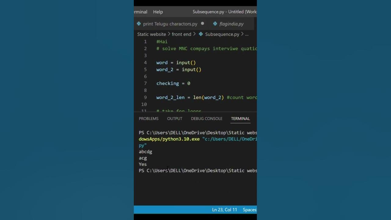 MNC company interview questions #python #problemsolving #happy - YouTube