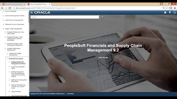 PeopleSoft Business Process Maps and On line documentation