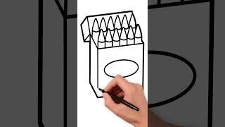 How to Draw Colour Box | Easy Drawing for Kids | Step by Step | KidsTube