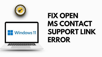 How to Fix Get an App to Open this Ms Contact Support Link Error