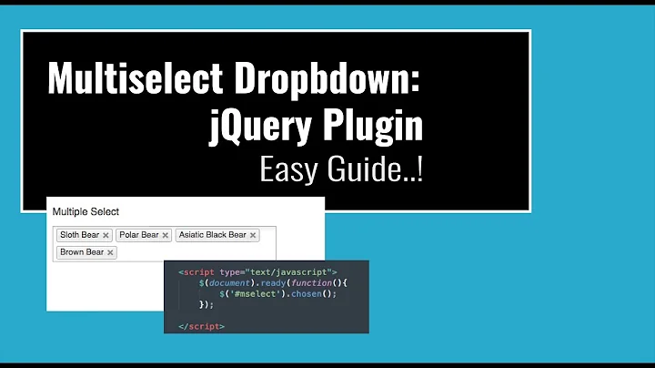 Multiselect Dropdown: jQuery Plugin