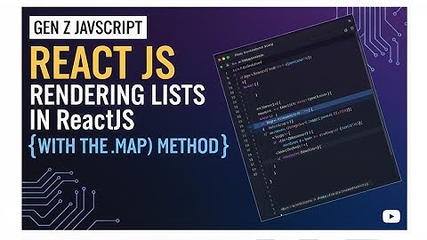 React List Rendering:The .map() Method & Why You MUST Use Keys #reactjs #javascript 11 November 2025