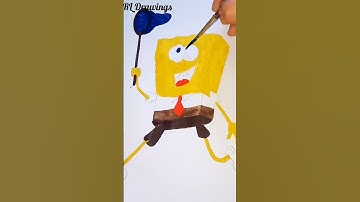 Part-2(Spongebob)#shorts #art#cartoon#spongebob#drawing #spongebobsquarepants #painting #RLDrawings