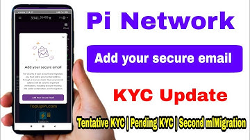 Pi Network New Updates - Add your secure email | second migration pi network | pi network kyc livene