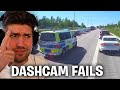 Gr aldrig s hr framfr en polisbil reagerar p svenska dashcam fails
