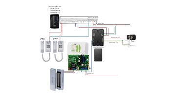 Como ligar o Collective 4i, 8i e 12i intelbras com modulo de portas e eletroímã