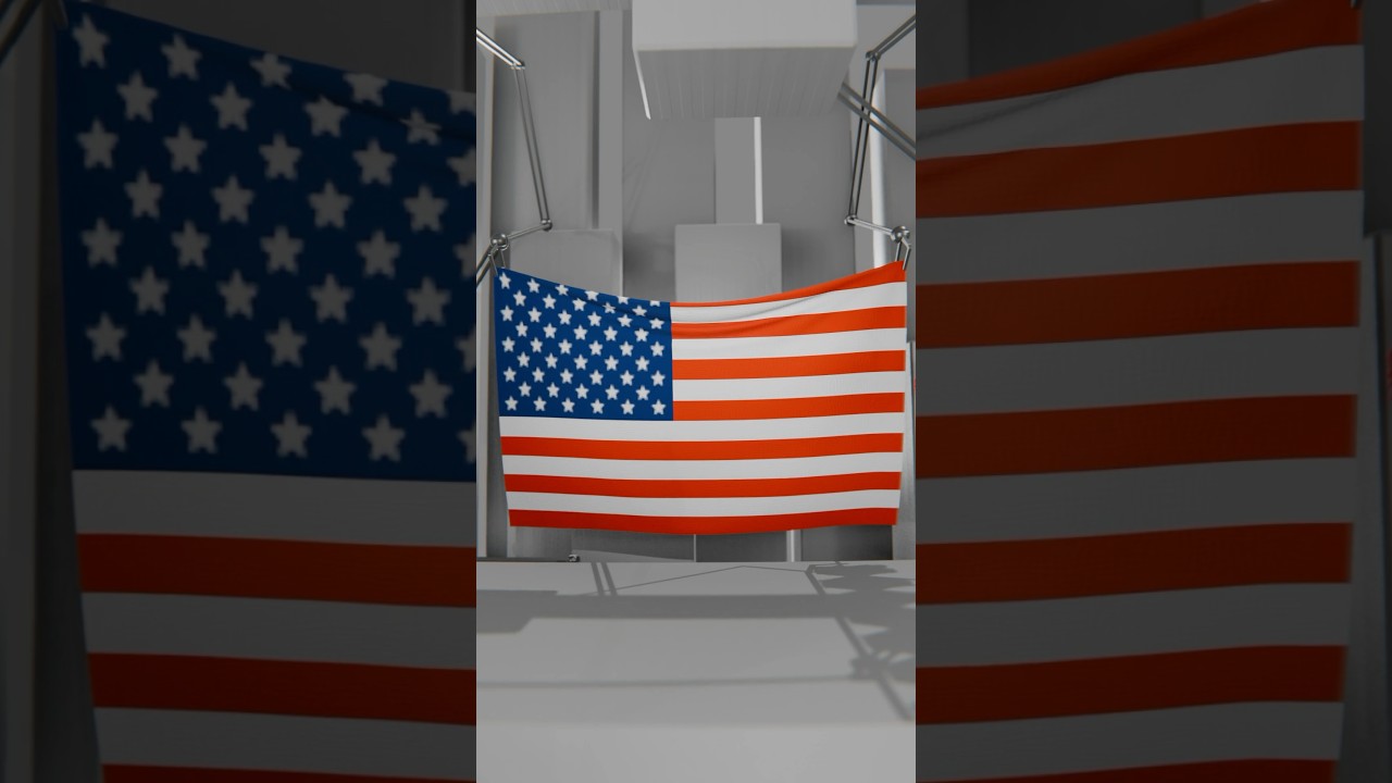 🇺🇸 Satisfying USA Flag Factory 3D Animation
