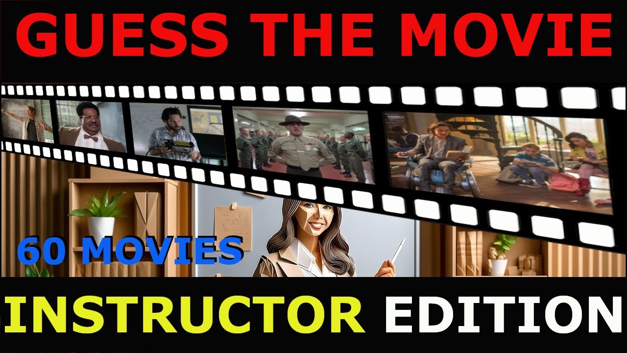 MOVIE QUIZ INSTRUCTOR  EDITION / Guess in 1 frame (60 Movies)
