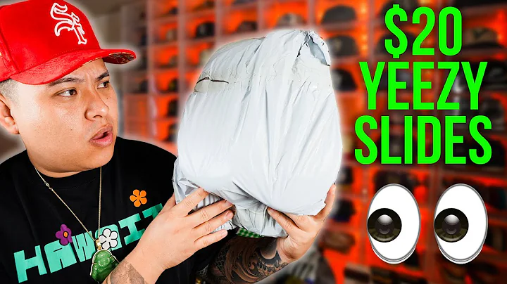 UNBOXING THE $20 YEEZY SLIDES (THIS IS HOW THEY CAME..) 🥲