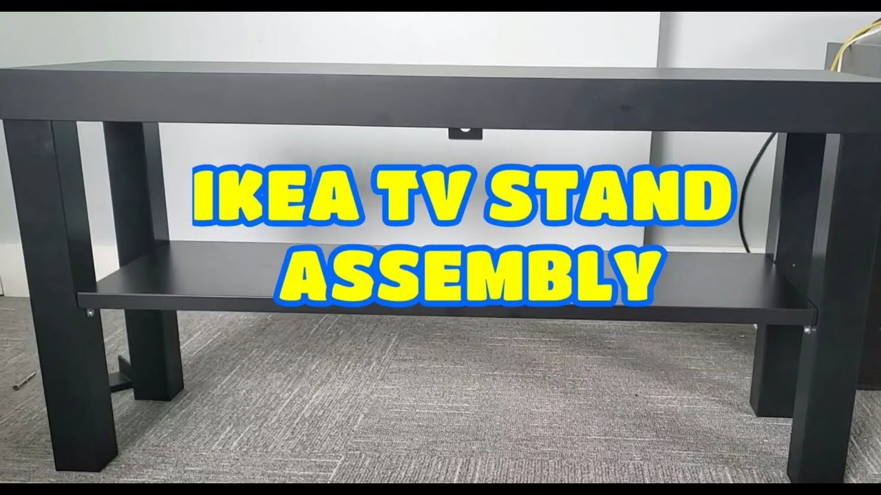 How to assemble IKEA LACK Tv Stand (Unboxing and Assembling) - YouTube