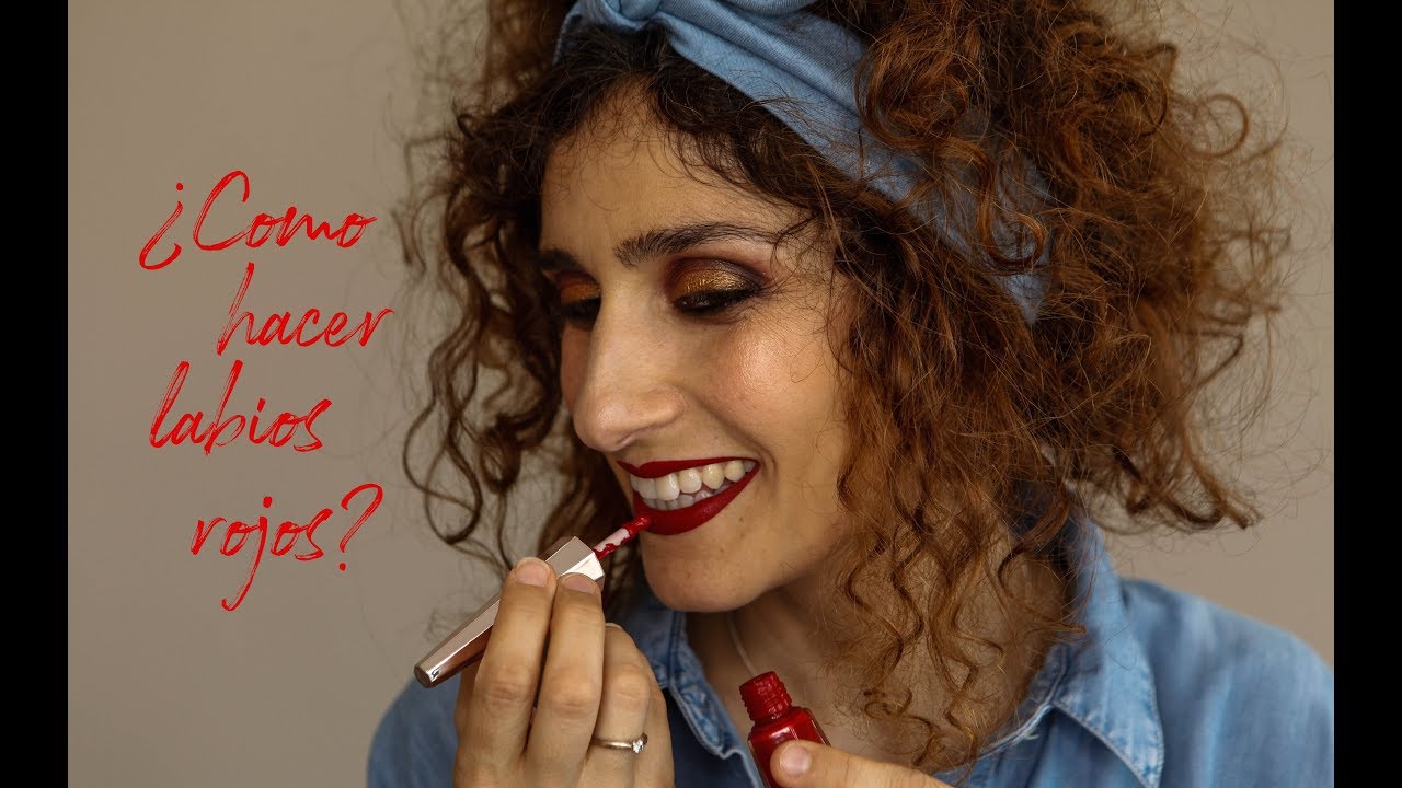 Cómo hacer labios rojos - YouTube