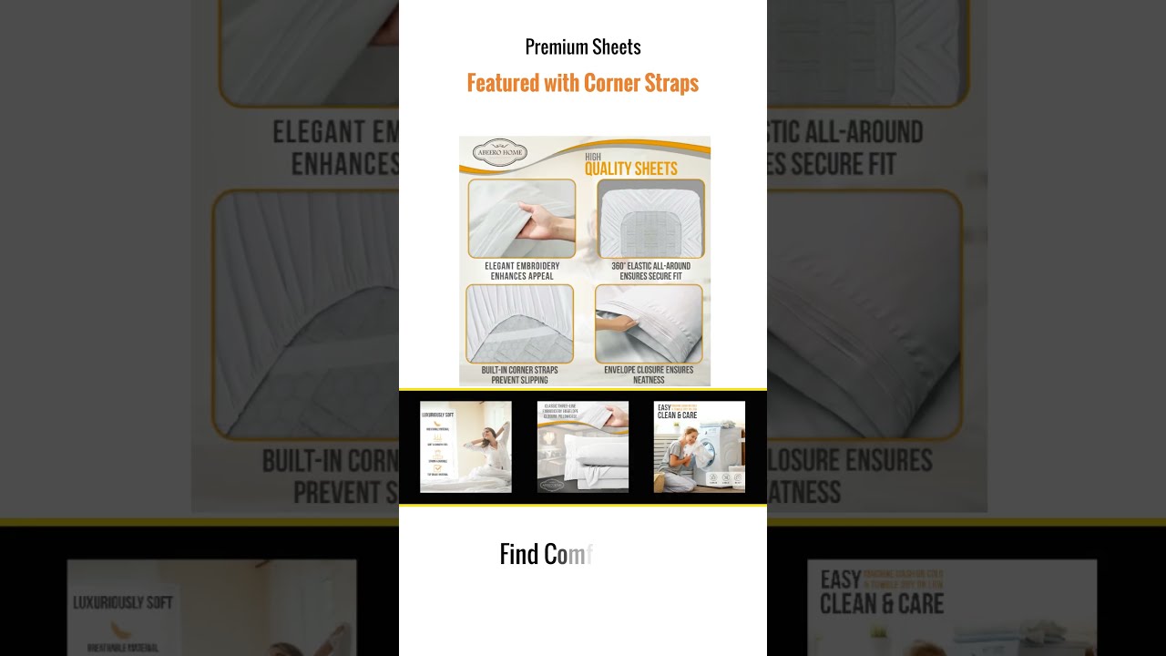 Unwrap Ultimate Comfort with Abeero Home Premium Sheets 🛏️ | Perfect Sleep Every Night