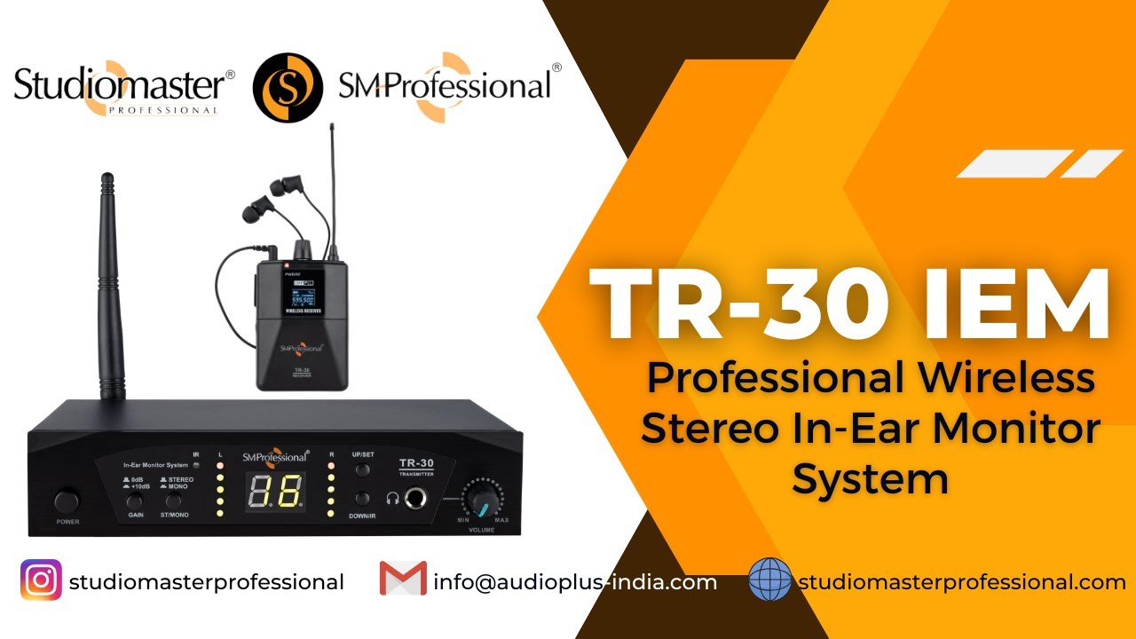TR-30 IEM - Wireless Stereo In-Ear Monitor System by 