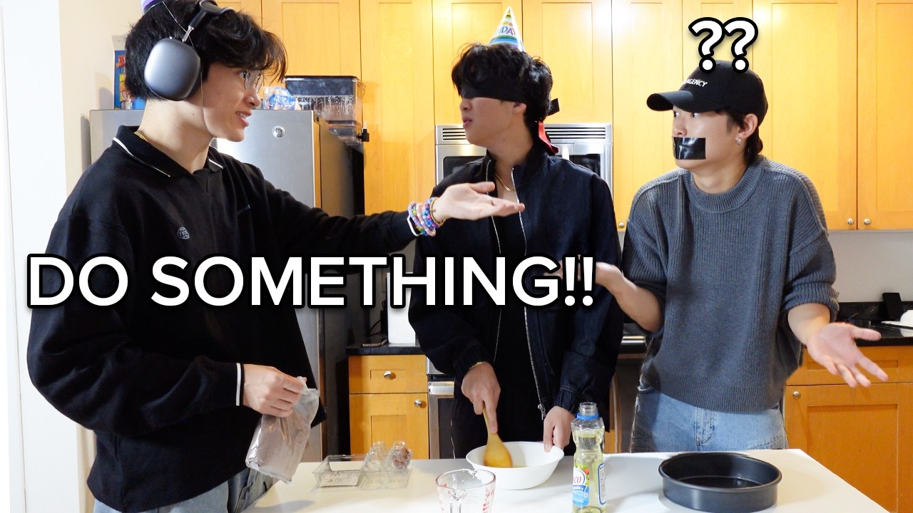 BROTHERS BAKING BLIND DEAF MUTE *it's my birthday!!🥳*