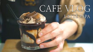 😷Social Distancing LV2.5 in Korea at a cafe. | 🍫 Double mocha Bong blanc