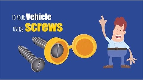 How to Fit Number Plates with Screws