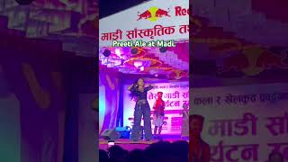 Preeti Ale at Madi saskritik utsab. #singer #nepalisong #nepaliculture