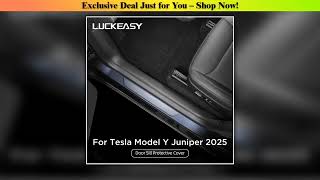 Tesla Model Y — Hands-On (2025): For Tesla Model Y Juniper/Launch 2025 Door Sill Strip