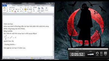 Matlab - Tính diện tích mặt tròn xoay bằng matlab (Giải tích 1)