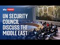 Watch: UN Security Council discuss the situation in the Middle East