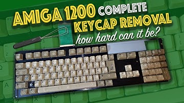 Amiga 1200 Keycaps - Complete Removal and Inspection.