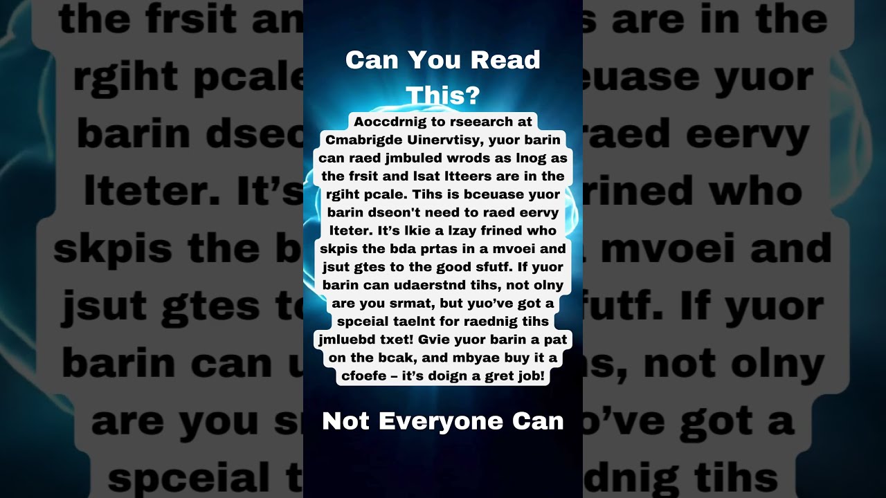 Can You Read This Facts Brainteasers Readingskills Shorts