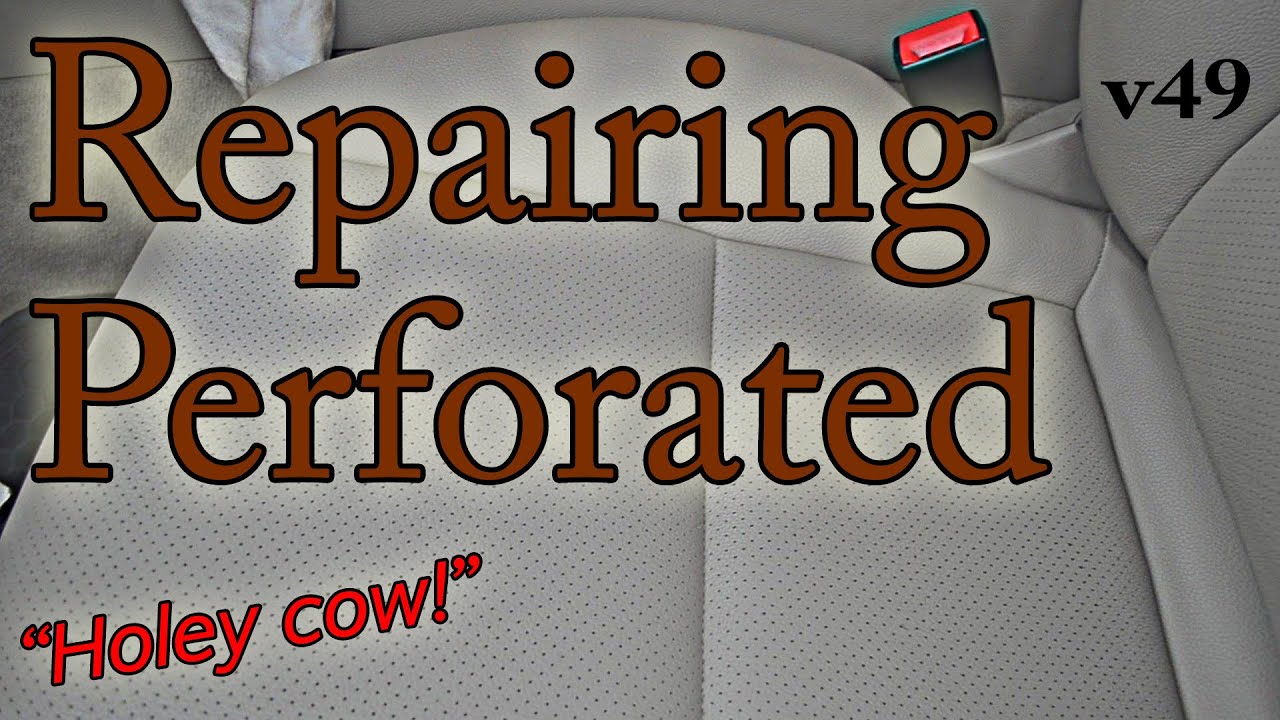 Repairing Perforated Part 1 Small Repairs in Leather v49 YouTube