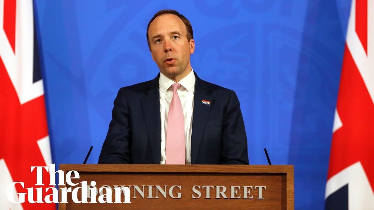 Coronavirus: Matt Hancock holds Downing Street briefing – watch live