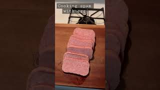 Cook spam not too salty Spam with egg cooking  spamrecipe  easyrecipe