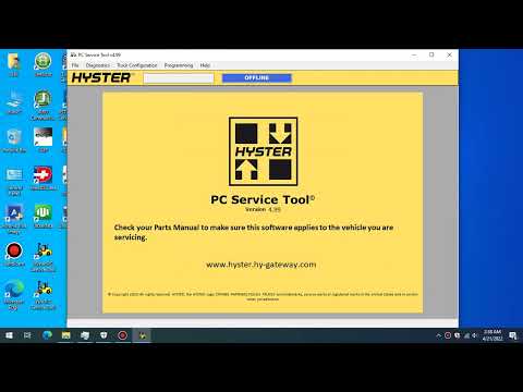 Hyster Yale PC Service Tool 4.99 with Login ID and Password