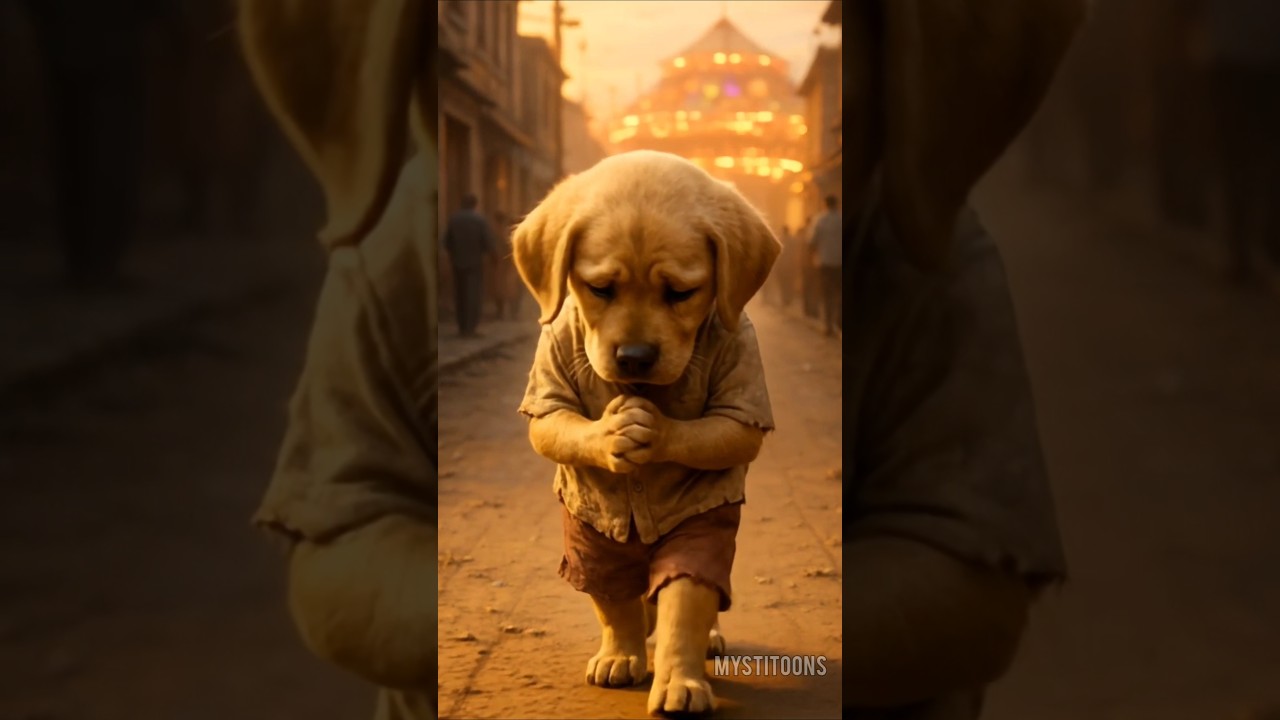 आंसुओं से हिम्मत तक – Emotional Story Of Poor Puppy 😢 #shorts #cartoonvideo #viralvideo