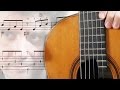TUTO - MARIA HELENA (Score + tab) FingerStyle Guitar